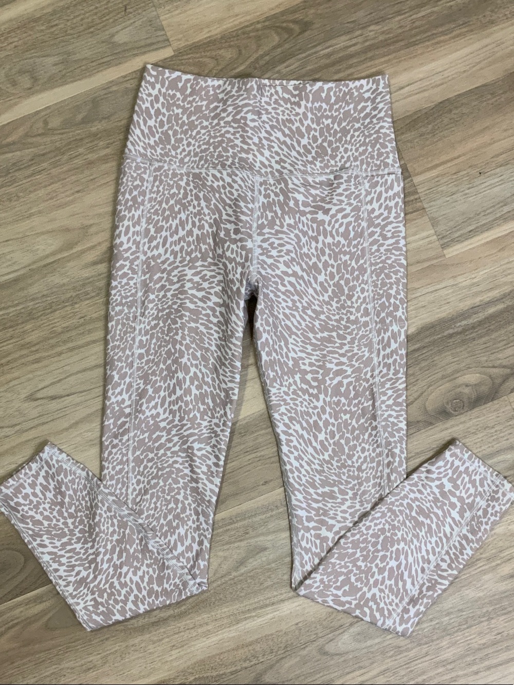 Vuori Pink Animal-Print High-Rise Leggings